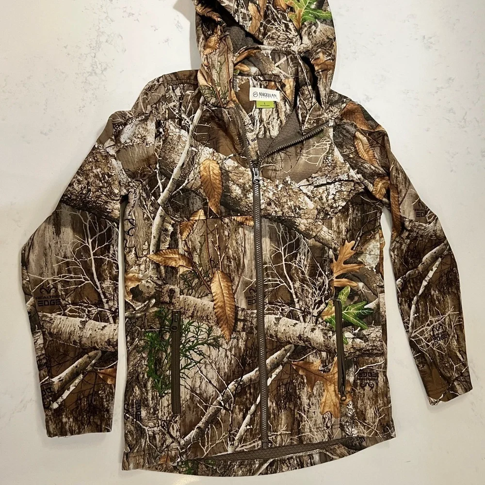 Magellan Outdoors Woodland Camo Kids Raincoat